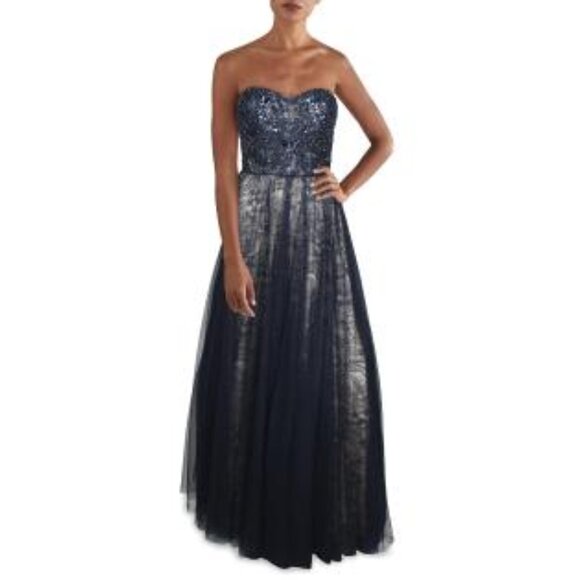 TLC Empire Waist Strapless Formal Dress NWT - Picture 4 of 9